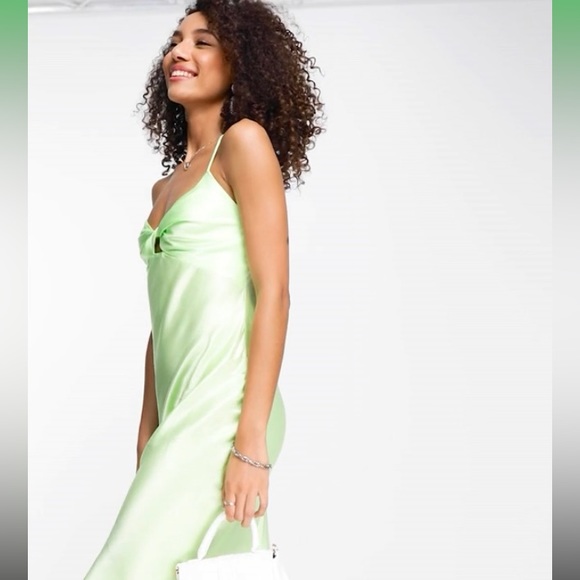 New BERSHKA  100% Viscose silky smooth cami dress J186 - Picture 8 of 9